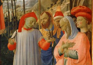 En gruppe mænd af Fra (c.1387-1455) Angelico