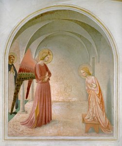 Celle 3: Bebudelse af Fra (c.1387-1455) Angelico