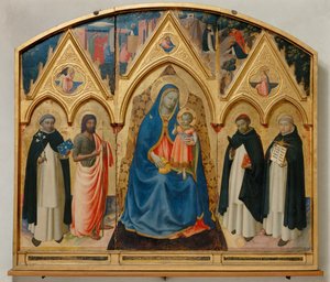 Triptykon Sankt Peter Martyr af Fra (c.1387-1455) Angelico
