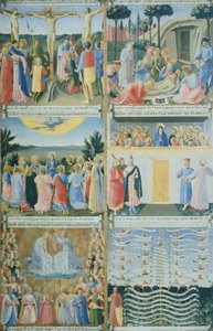 Armadio degli Argenti (sølvkiste) med Jesu liv af Fra (c.1387 1455) Angelico