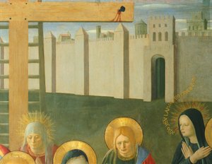 Indsæt, der viser Kristi sorg, panel fra Armadio degli Argenti (sølvkiste) med Jesu liv af Fra (c.1387 1455) Angelico