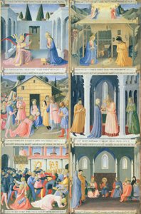 Scener fra Jesu barndom, detalje af panel fra Armadio degli Argenti (sølvkiste) med Jesu liv