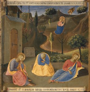Kvalen i Getsemane have. Kristi liv, Armadio degli Argenti. (Tempera på træ