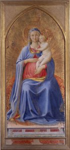 Jomfruen med barn - 1430 af Fra  Angelico