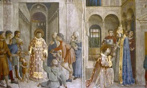 St. Sixtus overlader kirkeskattene til Lawrence og St. Lawrence giver almisser