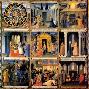 Sølvfarvet skab af Fra Angelico