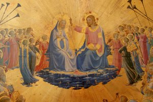 Italiensk: Jomfruens kroning Jomfruens kroning af Fra Angelico