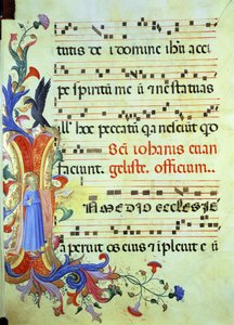 Ms 558 f.13v Historikert initial 