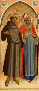 Sankt Frans og en biskops helgen af Fra Angelico