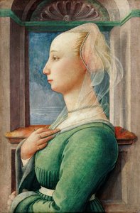 Profilportræt af en ung kvinde, ca 1445 af Fra Filippo Lippi