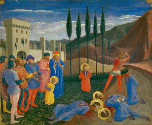 Halshugningen af Saint Cosmas og Saint Damian, ca. 1440