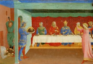 Herodes fest og halshugningen af Johannes Døberen, ca 1430 af Fra Giovanni Angelico da Fiesole