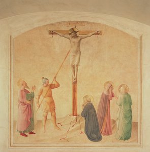 Korsfæstelse, lanseholderen, c.1438-45 af Fra Angelico