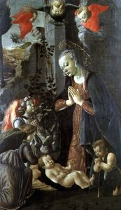 Madonna og barn (panel) af Fra da Pistoia Paolino