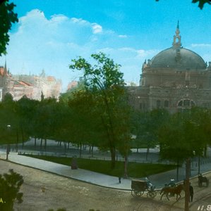 Nationaltheatret, Christiania, Oslo, Norge, slutningen af det 19.-begyndelsen af det 20. århundrede.