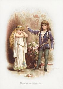 Hamlet og Ophelia (chromolitho)