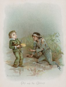 Pip and the Convict (chromolitho) af Frances Brundage
