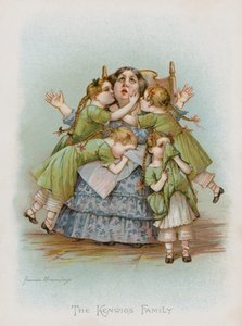 Kenwigs-familien (chromolitho) af Frances Brundage