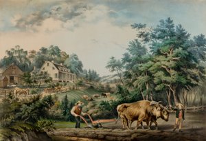 American Farm Scenes. nr. 1. af Frances Flora Bond Palmer