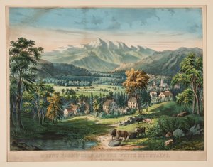Mount Washington og De Hvide Bjerge af Frances Flora Bond Palmer