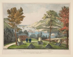 The Hudson, fra West Point. U.S. Military Academys grunde