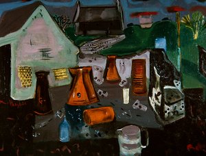 Dairy Farm, ca. 1930 (olie på lærred)
