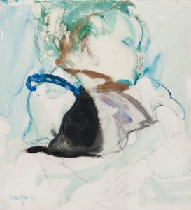 Sleeping Baby, ca. 1905 (blæk og akvarel på papir)