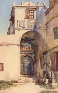 Leoparddøren, Algier (farvelitografi)