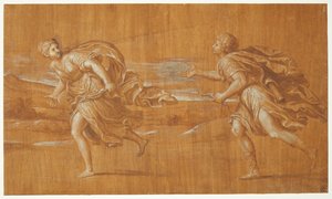 Apollon verfolgt Daphne af Francesco Albani