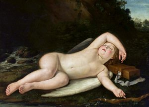 Sovende Eros af Francesco Albani