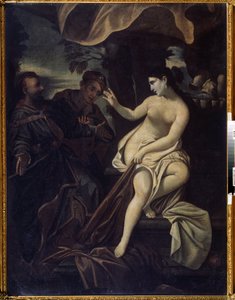 ""Susanna og de ældste"" (Susanna og de ældste) Maleri af Francesco Albani dit l