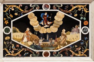 Madonnaen fra Monte Berico, der viser sig for Vincenza Pasini, detaljer