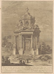 Prima Macchina for Kina af ​​1782: Janus-templet bygget af Numa Pompilius af Francesco Barbazza, after Giuseppe Palazzi