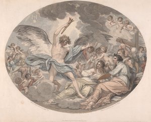 Apollon og muserne af Francesco Bartolozzi
