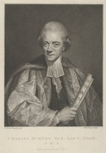 Charles Burney, 1. april 1784., 1. april 1784. af Francesco Bartolozzi