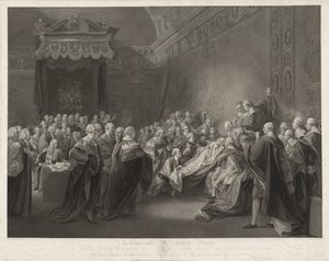 Dood van de Graaf van Chatham The Death of the Earl of Chatham (titel på objekt) af Francesco Bartolozzi