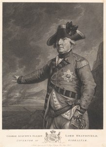 George Augustus Elliot, Lord Heathfield, guvernør over Gibraltar af Francesco Bartolozzi