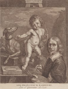 Guercino Selvportræt, 1790-99. af Francesco Bartolozzi