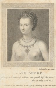Jane Shore: Giv den blide elskerinde Shore et blidt kys jo mere Shakespeare,..., 1. februar 1790. af Francesco Bartolozzi
