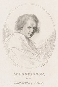 John Henderson, i karakteren af Iago Shakespeares Othello, 1786. af Francesco Bartolozzi