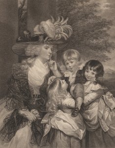 Lady Smith og hendes børn, 15. marts 1789. af Francesco Bartolozzi
