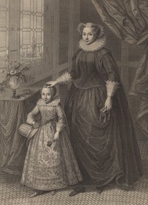 Mary, Queen of Scots, udgivet 1779. af Francesco Bartolozzi