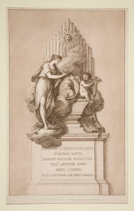 Mindesmærke for Johann Christian Bach af Francesco Bartolozzi