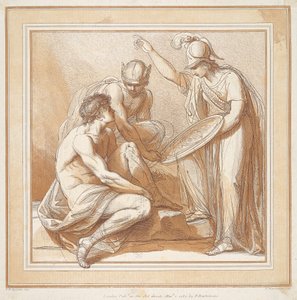 Merkur, Minerva og Paris af Francesco Bartolozzi