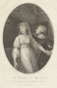Mr. Dimond og Miss Wallis i Romeo og Julies figurer, 1. maj 1796. af Francesco Bartolozzi