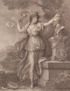 Fru Abington som Thalia, 20. august 1783. af Francesco Bartolozzi