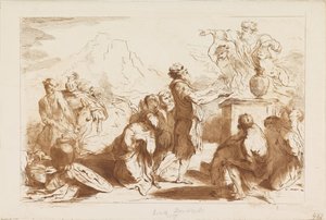 Noas offer Gamle og Nye Testamente til Castiglione (serietitel) af Francesco Bartolozzi