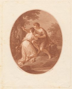 Paris und Oenone af Francesco Bartolozzi