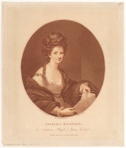 Portræt af Angelika Kauffmann af Francesco Bartolozzi