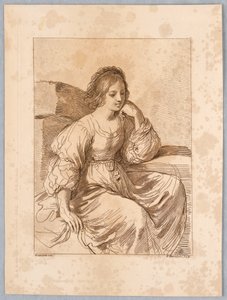 Portræt af en Dame af Francesco Bartolozzi